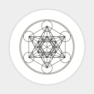 sacred geometry metatron's cube Magnet